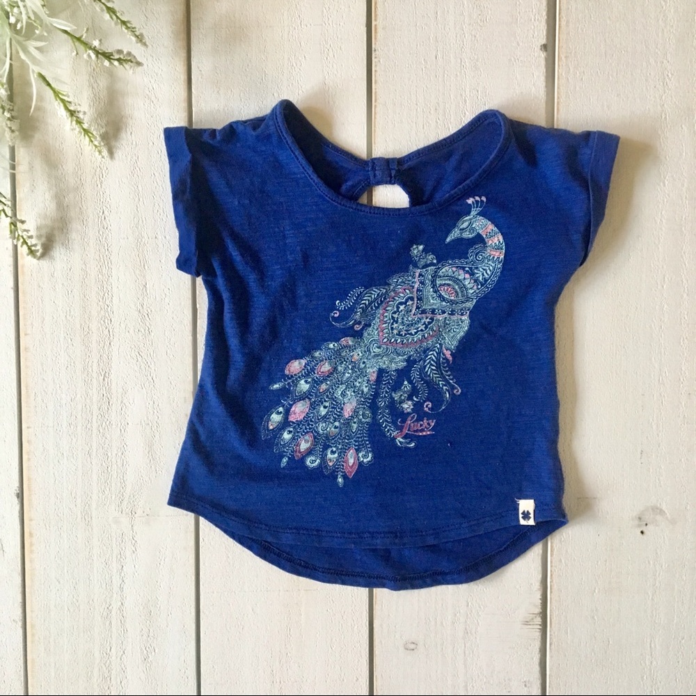Lucky brand kids 3t cuffed sleeve Tee